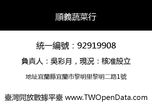 順義蔬菜行