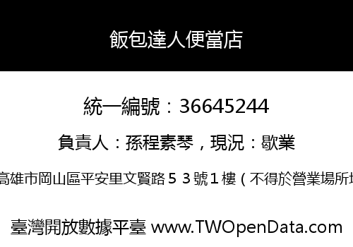 飯包達人便當店