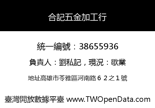 合記五金加工行