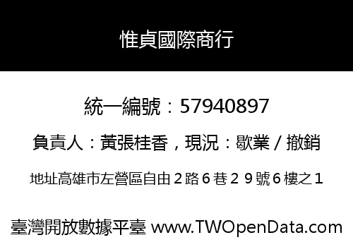 惟貞國際商行
