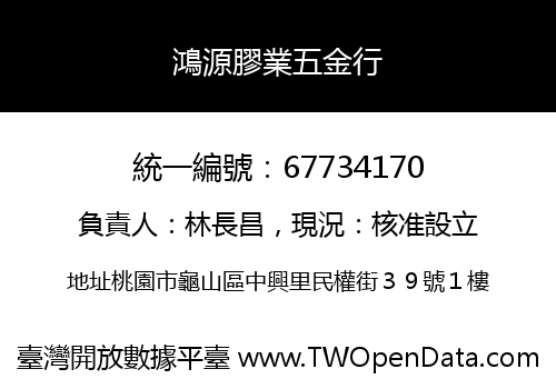 鴻源膠業五金行