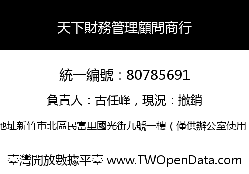 天下財務管理顧問商行