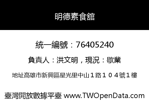明德素食舘