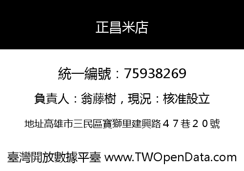正昌米店