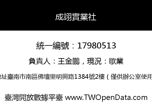 成翊實業社