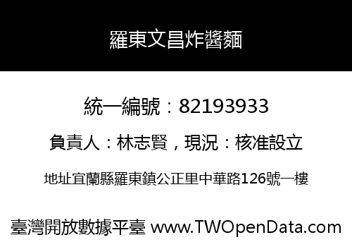 羅東文昌炸醬麵