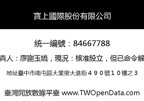 寶上國際股份有限公司