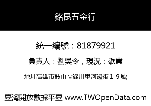 銘昆五金行