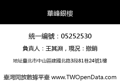 華峰銀樓