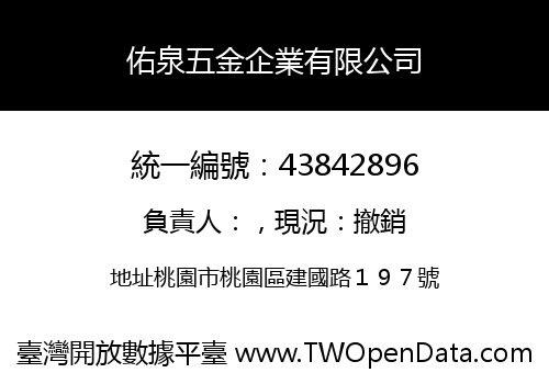 佑泉五金企業有限公司