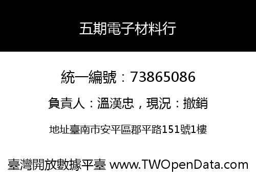 五期電子材料行
