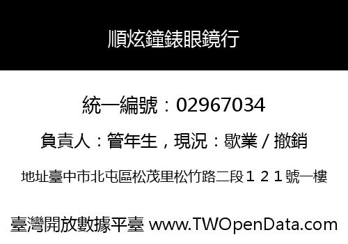 順炫鐘錶眼鏡行
