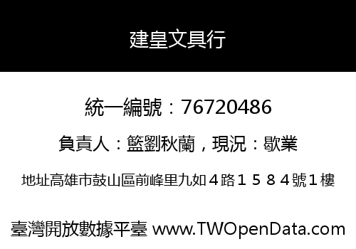 建皇文具行