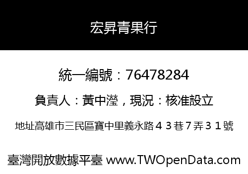 宏昇青果行