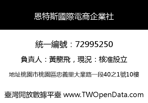 恩特斯國際電商企業社