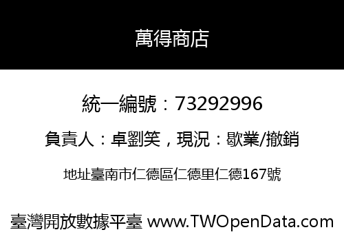 萬得商店