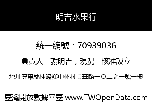明吉水果行