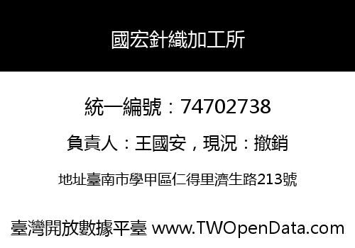 國宏針織加工所