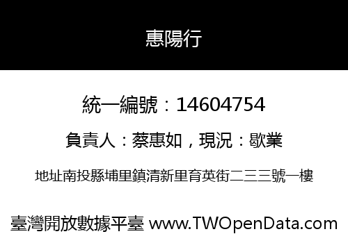 惠陽行