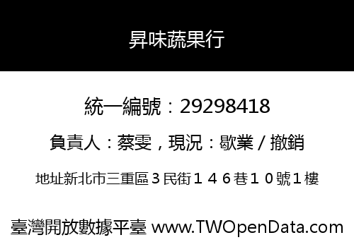 昇味蔬果行