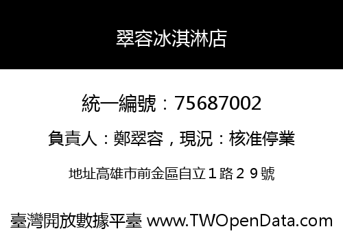 翠容冰淇淋店