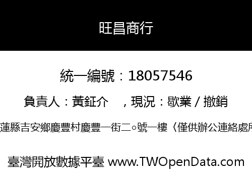 旺昌商行