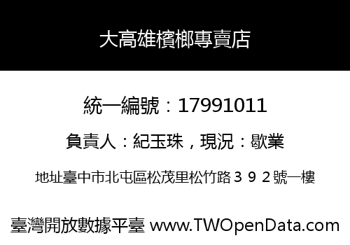 大高雄檳榔專賣店