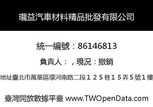 瓏益汽車材料精品批發有限公司