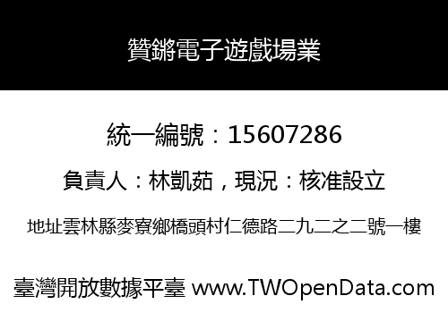 贊鏘電子遊戲場業
