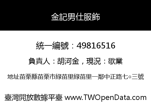 金記男仕服飾