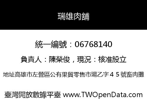 瑞雄肉舖