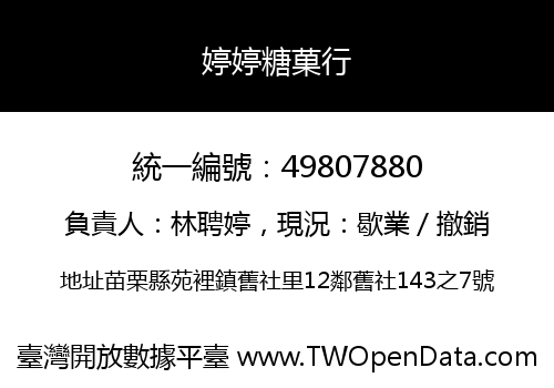 婷婷糖菓行