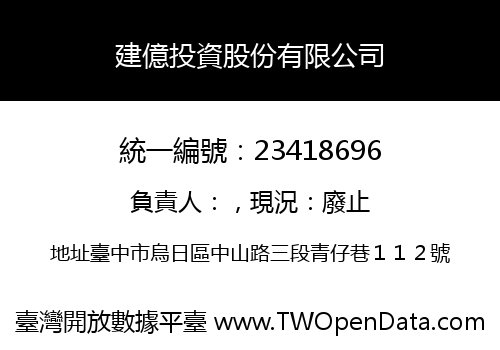 建億投資股份有限公司