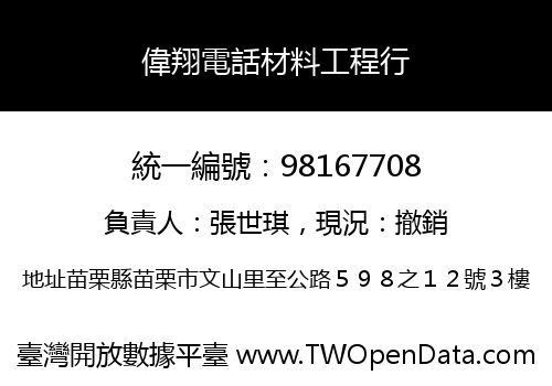 偉翔電話材料工程行