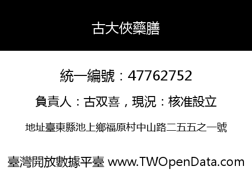 古大俠藥膳