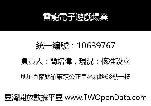 雷龍電子遊戲場業
