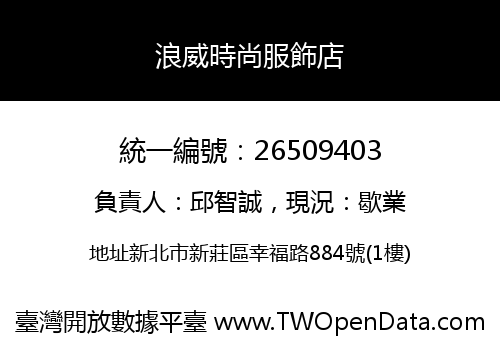 浪威時尚服飾店
