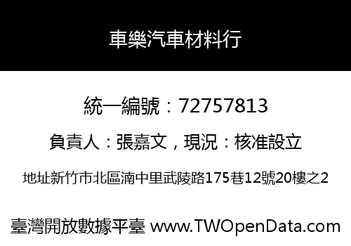 車樂汽車材料行