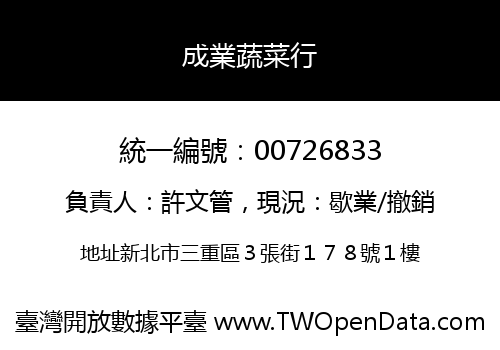 成業蔬菜行