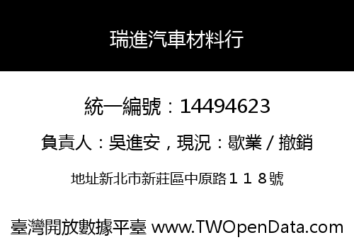 瑞進汽車材料行