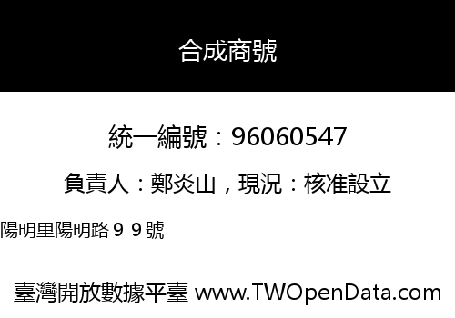 合成商號
