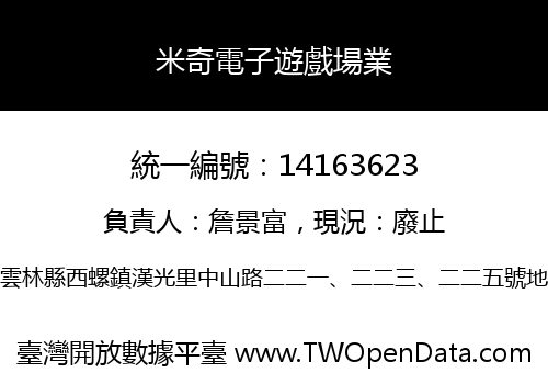 米奇電子遊戲場業
