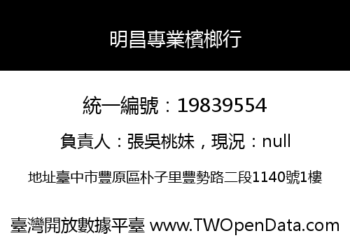 明昌專業檳榔行