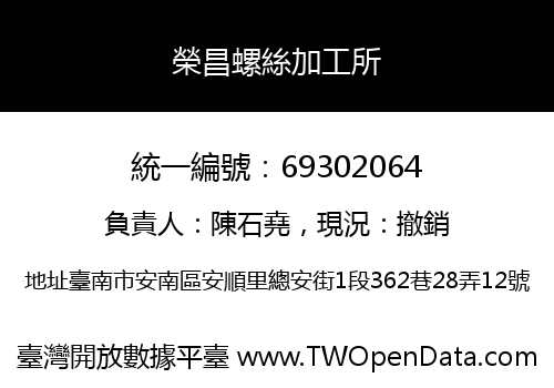 榮昌螺絲加工所