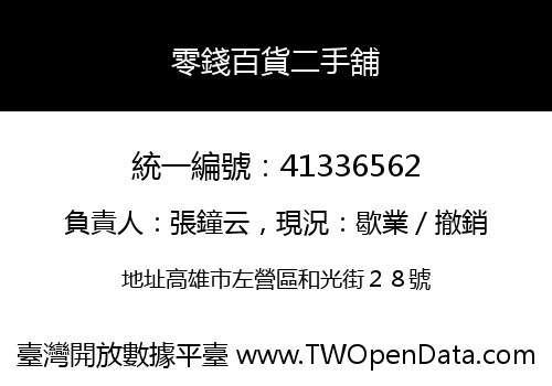 零錢百貨二手舖