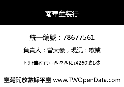 南華童裝行