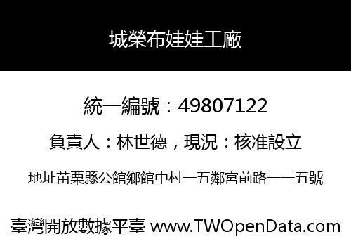 城榮布娃娃工廠