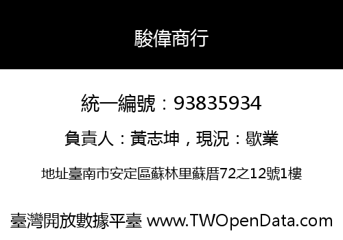 駿偉商行