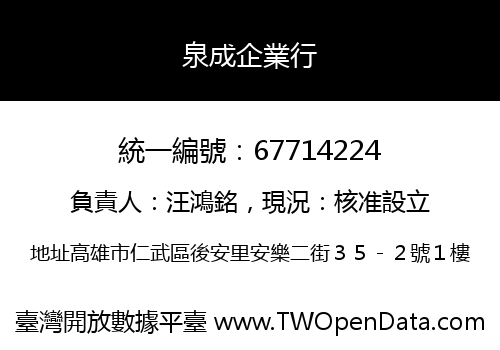 泉成企業行