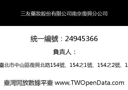 三友藥妝股份有限公司南京復興分公司